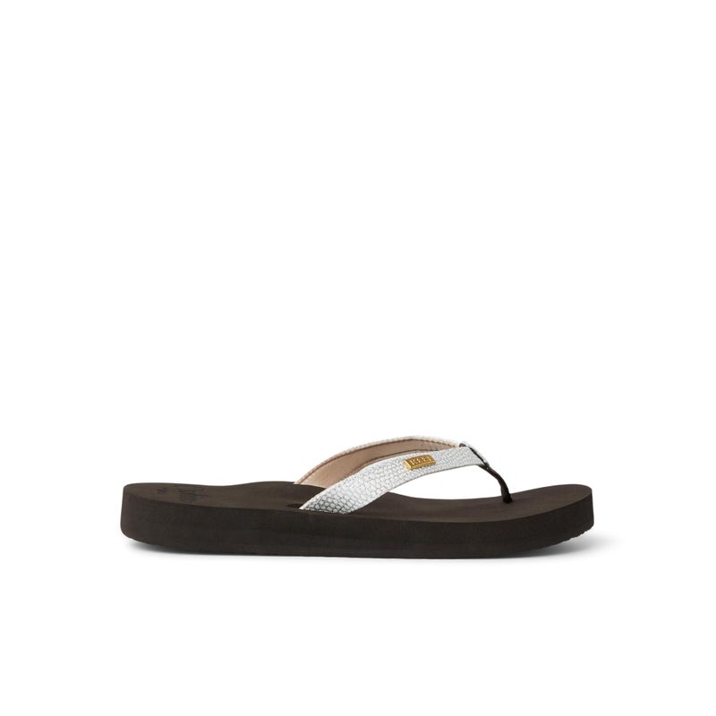 Reef Star Cushion Sassy Womens Flip Flop, Ultra Soft Cushion Footbed, Arch Support, Brown/White, 6 - Image 5